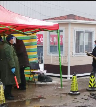 戰“疫”前線(xiàn) 京津冀地區某小區定購疫情檢查站崗亭、 投入使用！