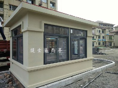 天津津南區，1個(gè)真石漆崗亭，2.78乘3.58